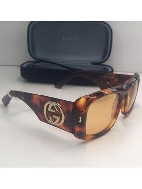 💯- New Authentic Gucci™ GG1251S 002 56 - Havana Sunglasses